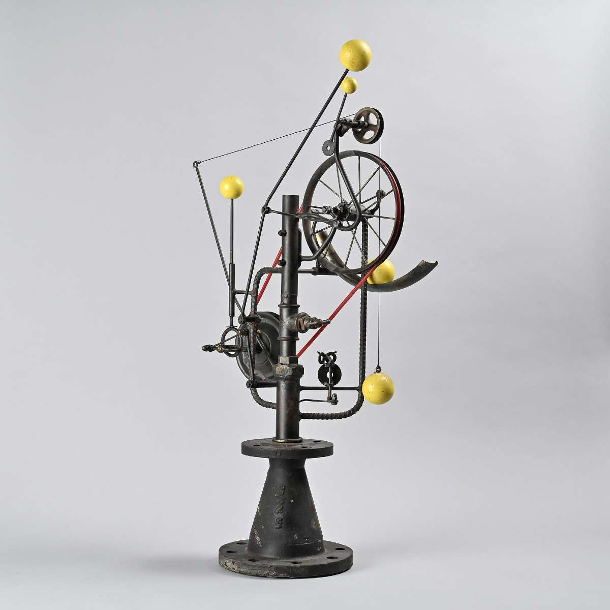  Sculpture cinétique en métal, Suisse, circa 1996-photo-2