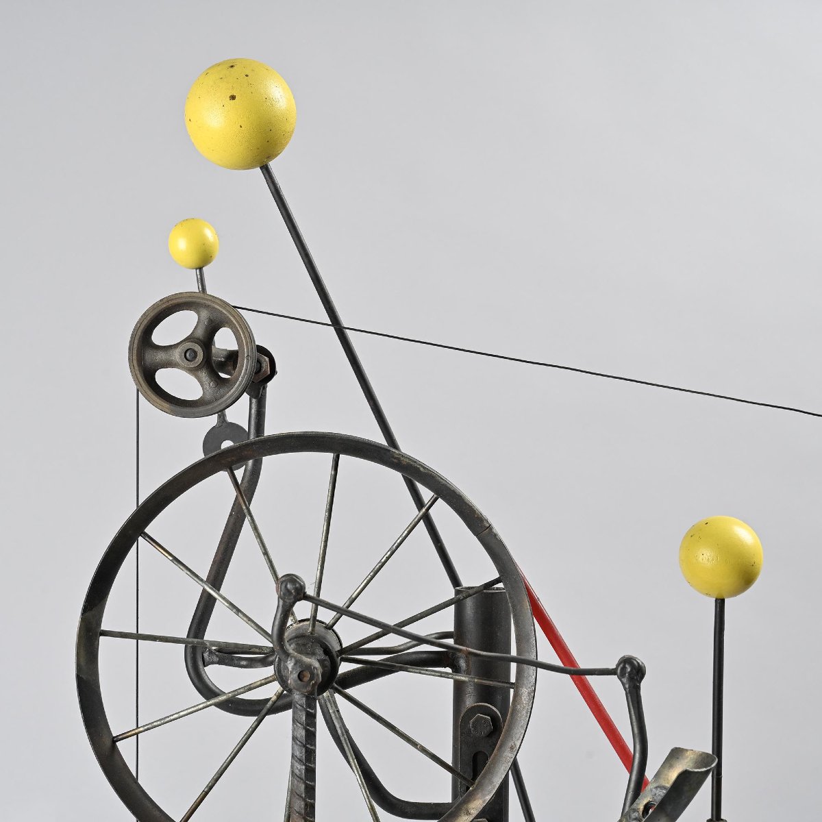  Sculpture cinétique en métal, Suisse, circa 1996-photo-6