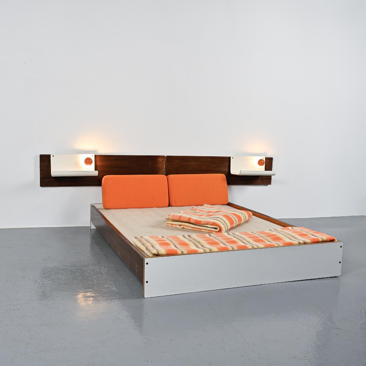 Bed And Headboard By Pierre Guariche, Circa 1968-photo-5
