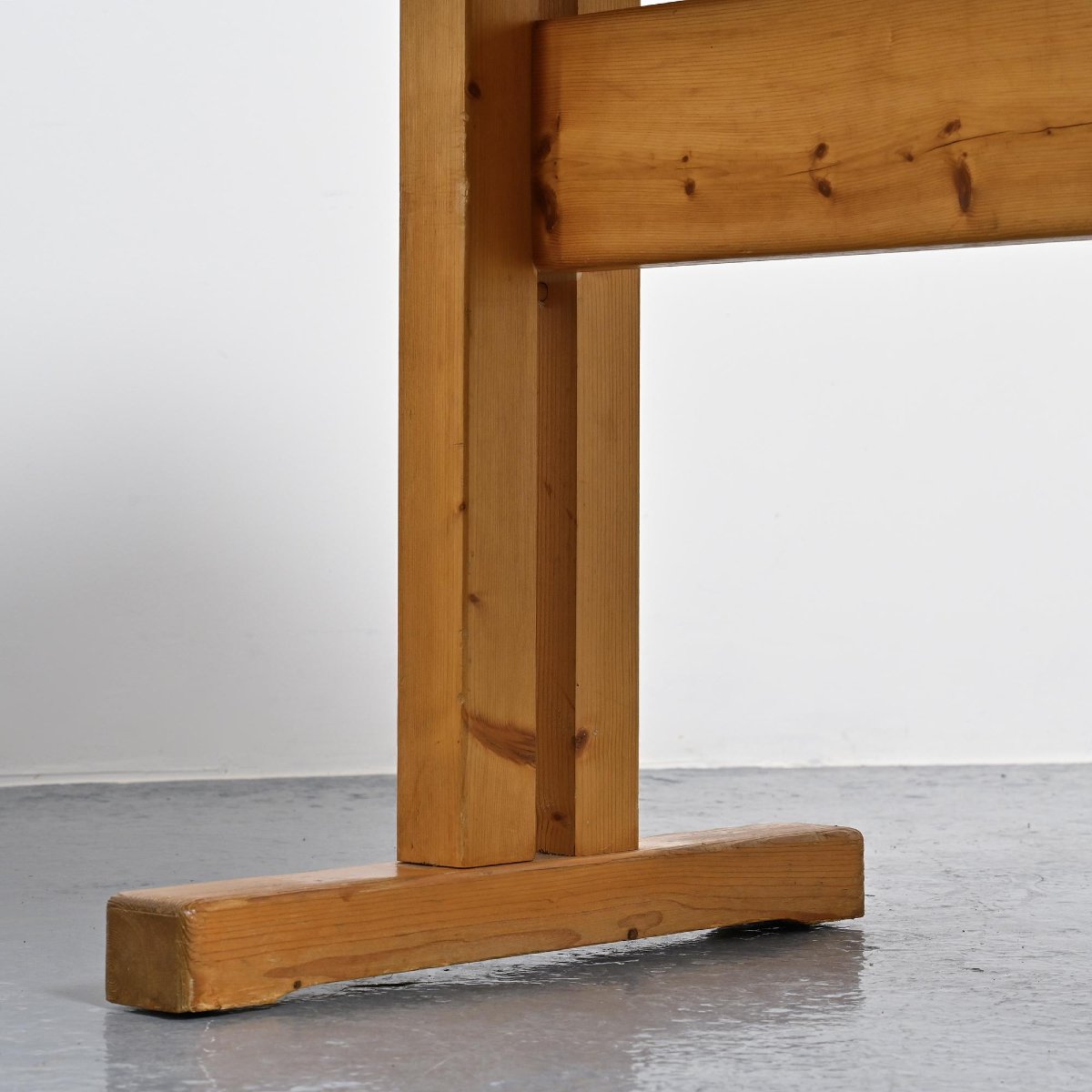 Pine Dining Table, Les Arcs, Circa 1970-photo-3