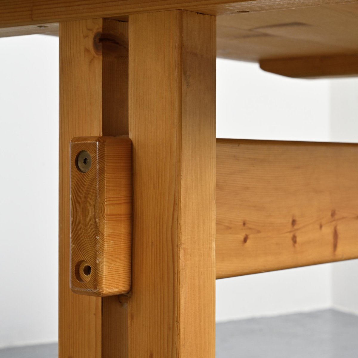 Pine Dining Table, Les Arcs, Circa 1970-photo-3