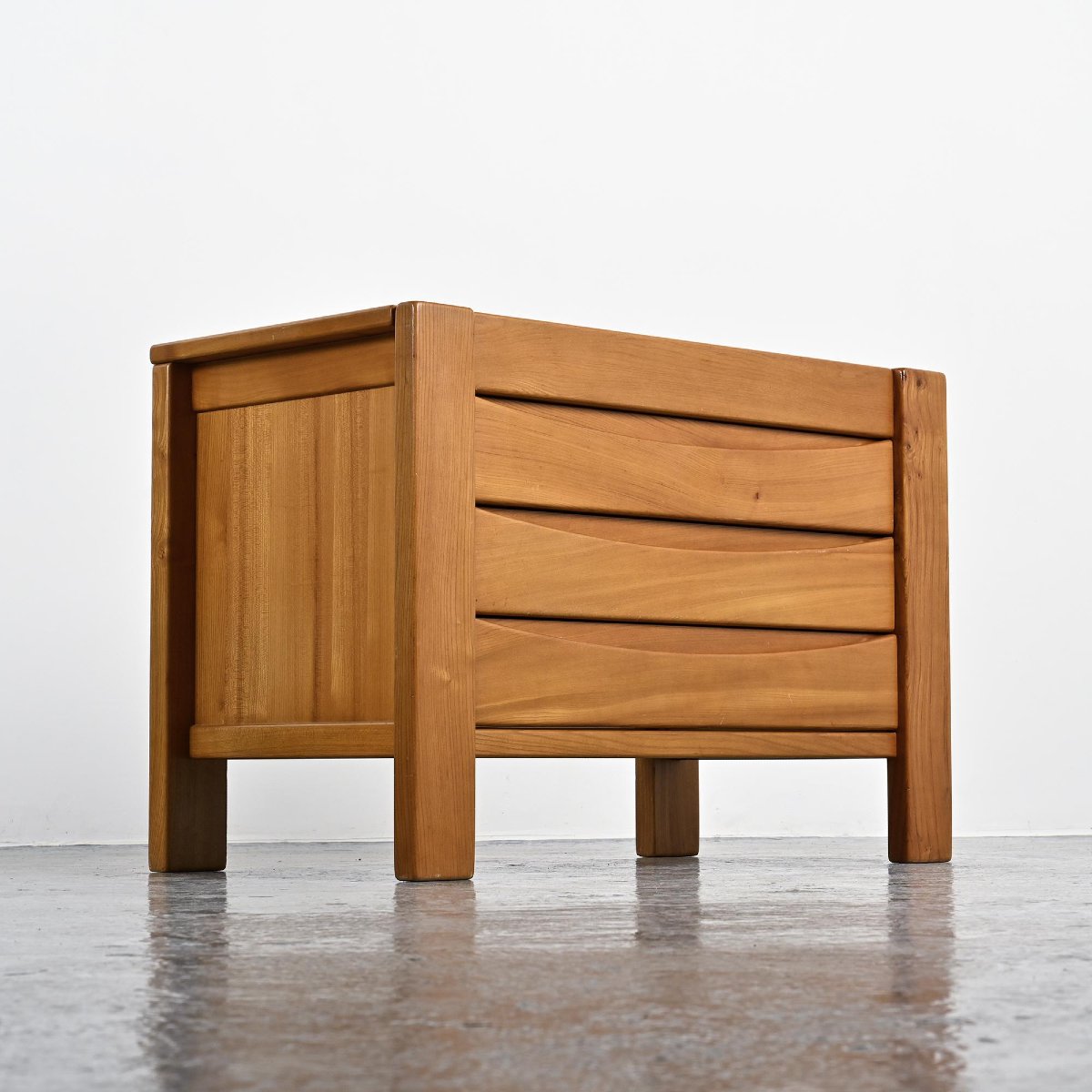 Solid Elm Chest Of Drawers, Maison Regain-photo-2