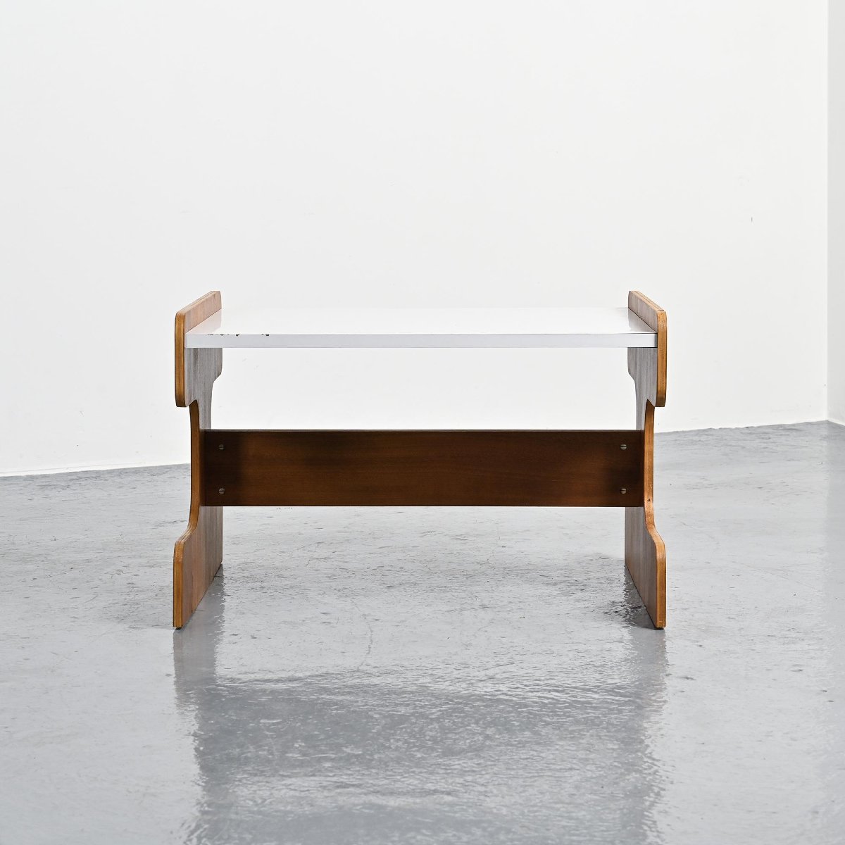 Table basse en contreplaqué et stratifié, Negroni, circa 1970-photo-4