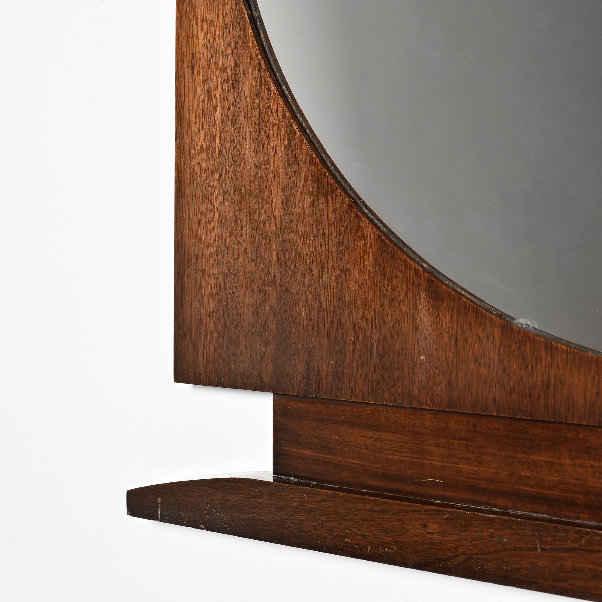 Grand miroir Art Déco en palissandre, France, circa 1930-photo-3