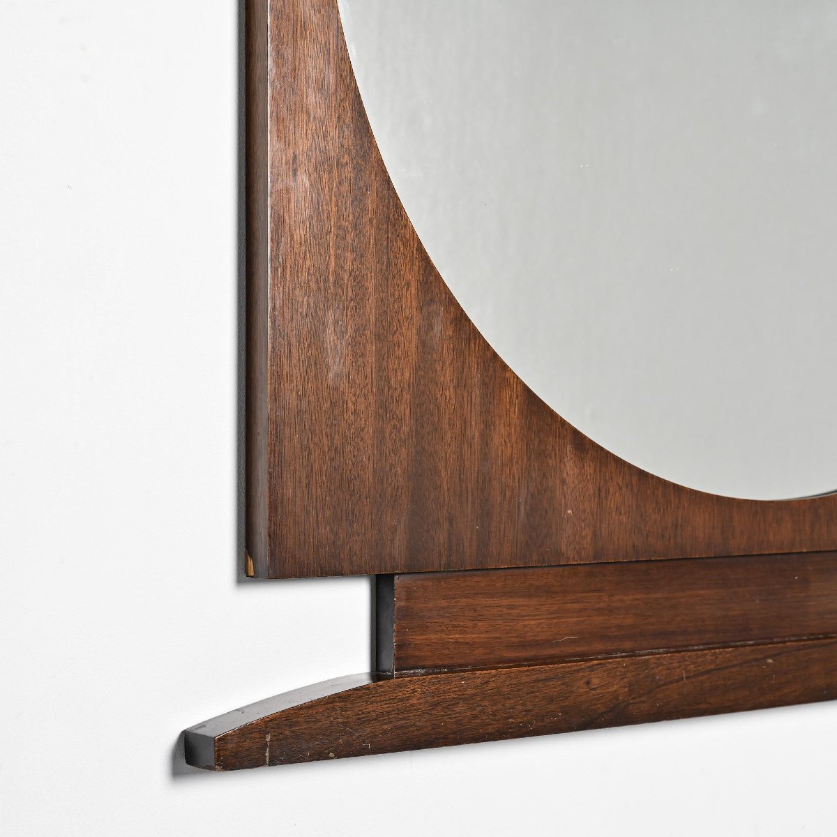 Grand miroir Art Déco en palissandre, France, circa 1930-photo-2