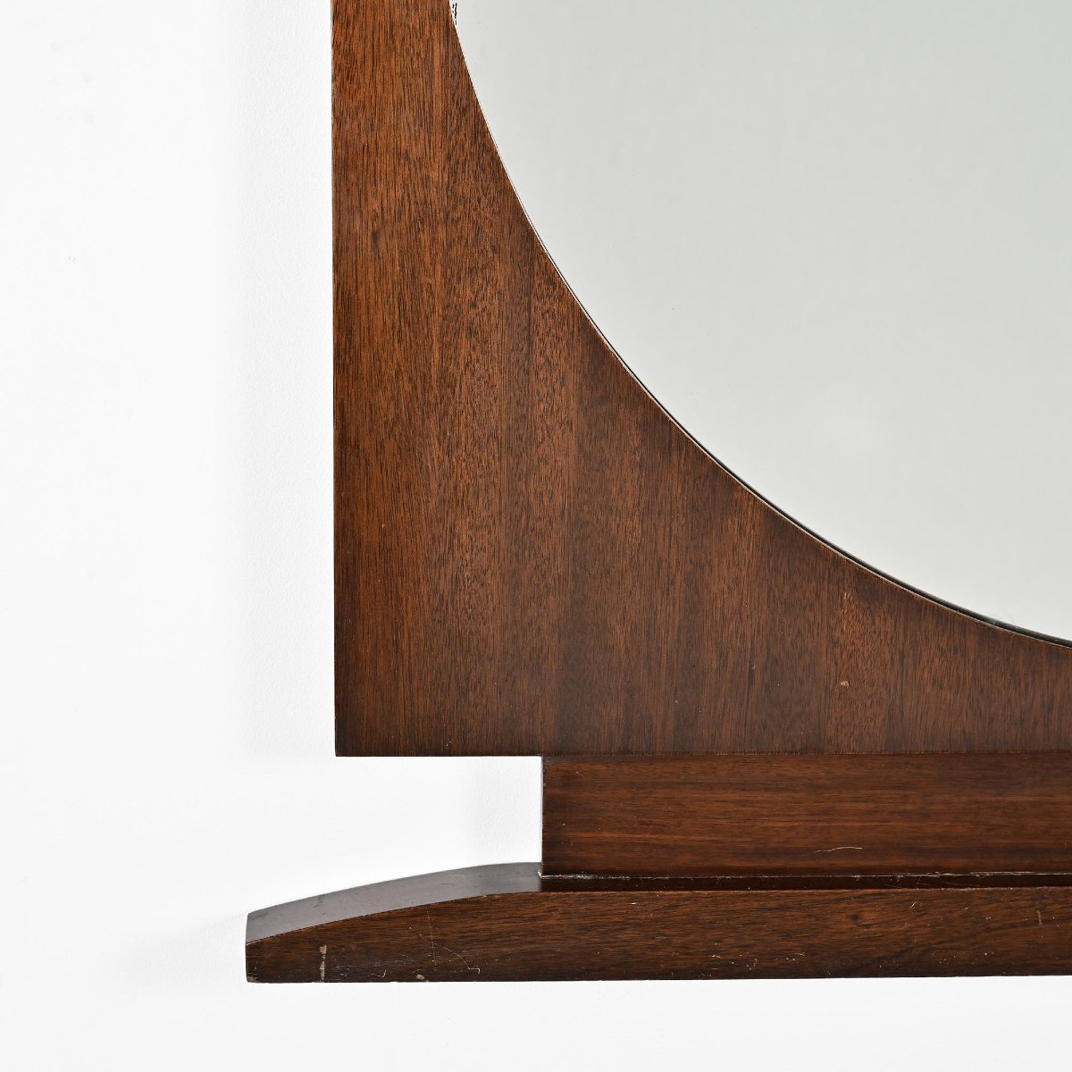 Grand miroir Art Déco en palissandre, France, circa 1930-photo-4