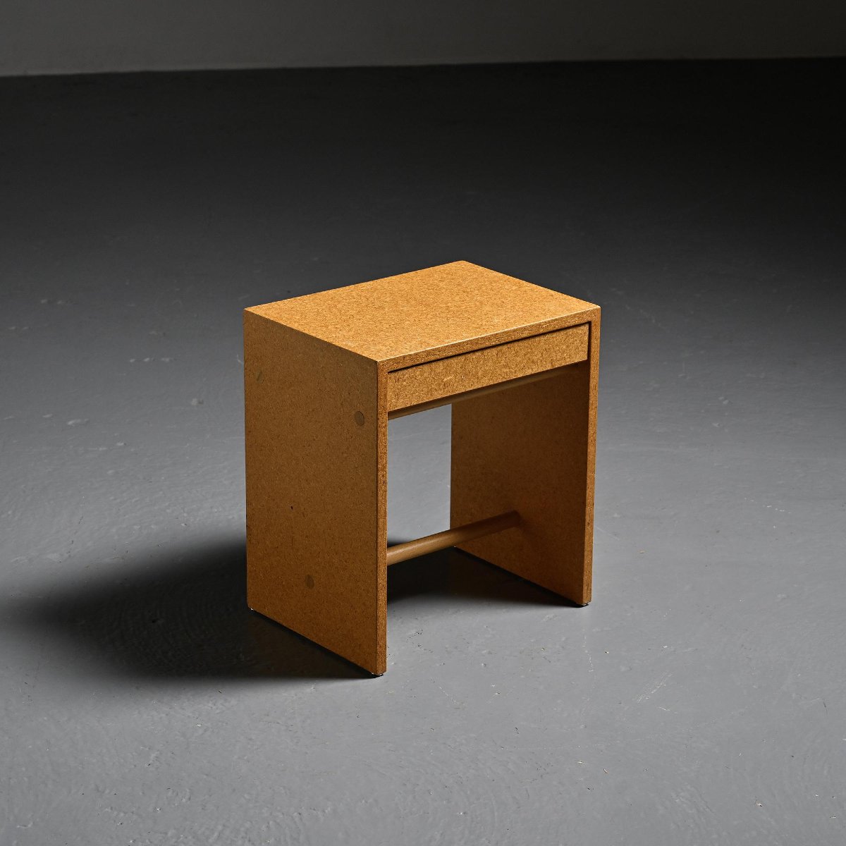Rare Tabouret en aggloméré par Max Bill, Ulm, vers 1962-photo-1