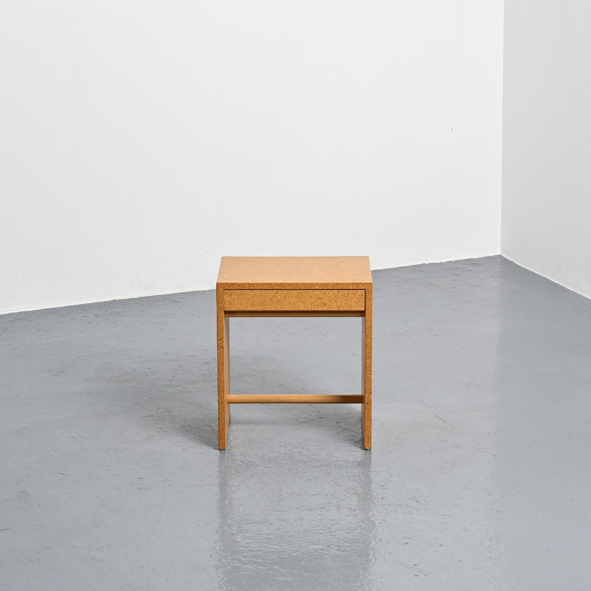 Rare Tabouret en aggloméré par Max Bill, Ulm, vers 1962-photo-2