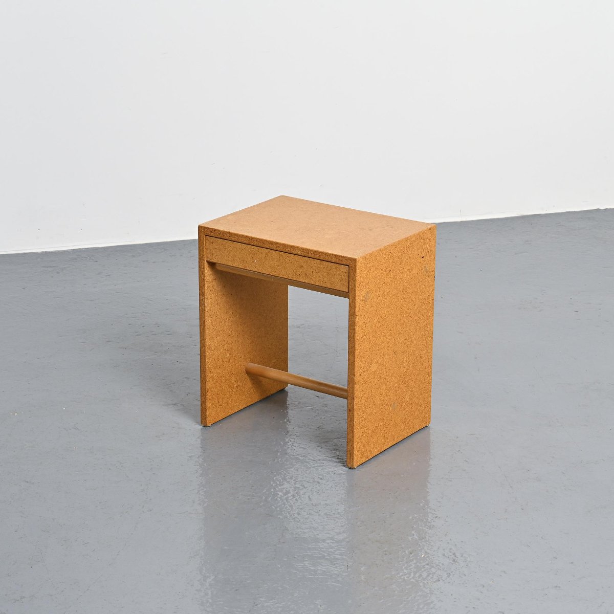 Rare Tabouret en aggloméré par Max Bill, Ulm, vers 1962-photo-3