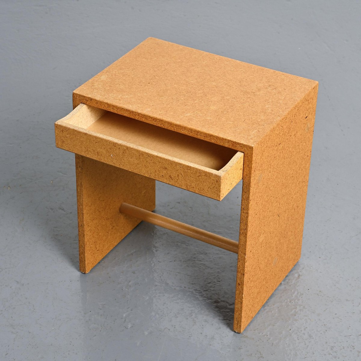 Rare Tabouret en aggloméré par Max Bill, Ulm, vers 1962-photo-7