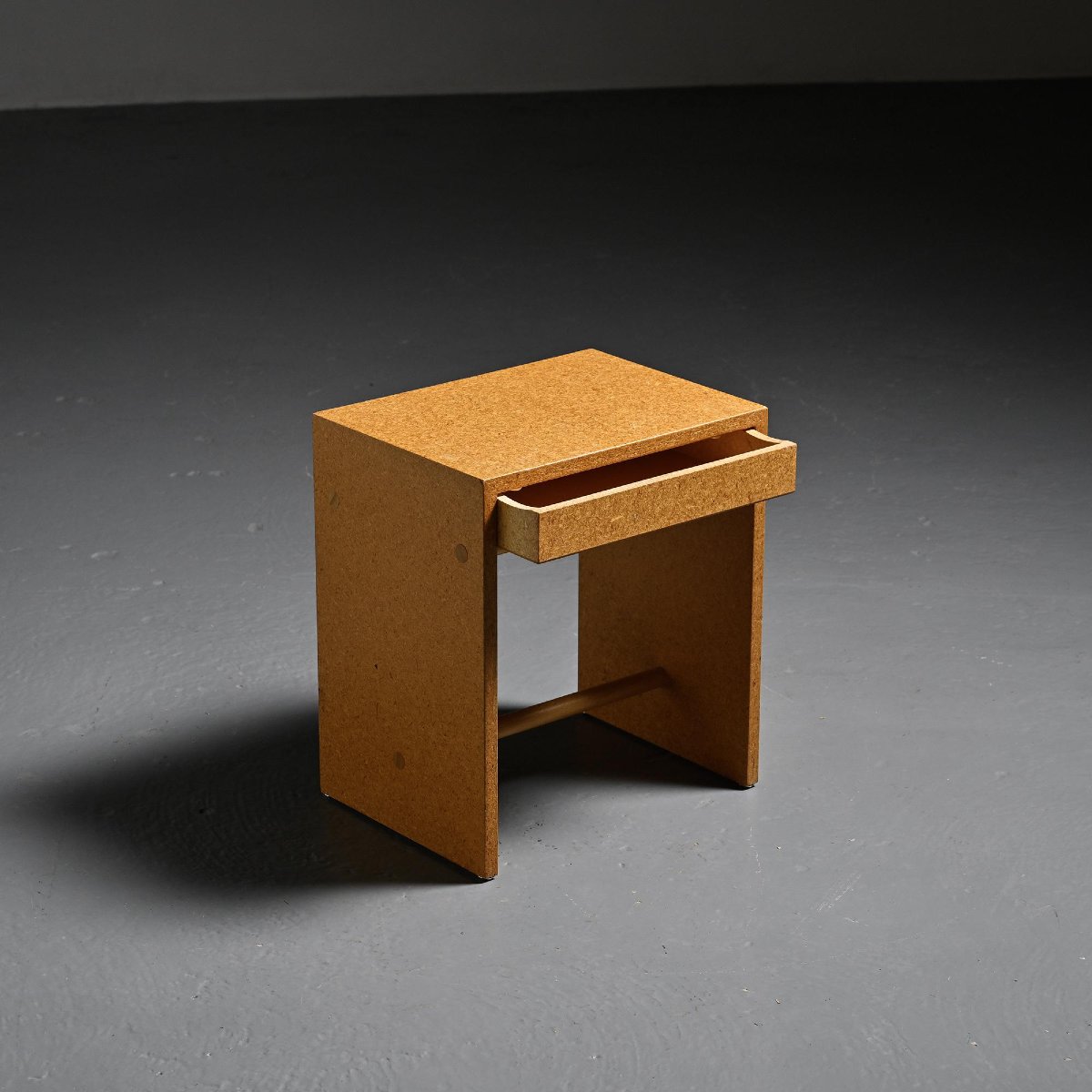 Rare Tabouret en aggloméré par Max Bill, Ulm, vers 1962