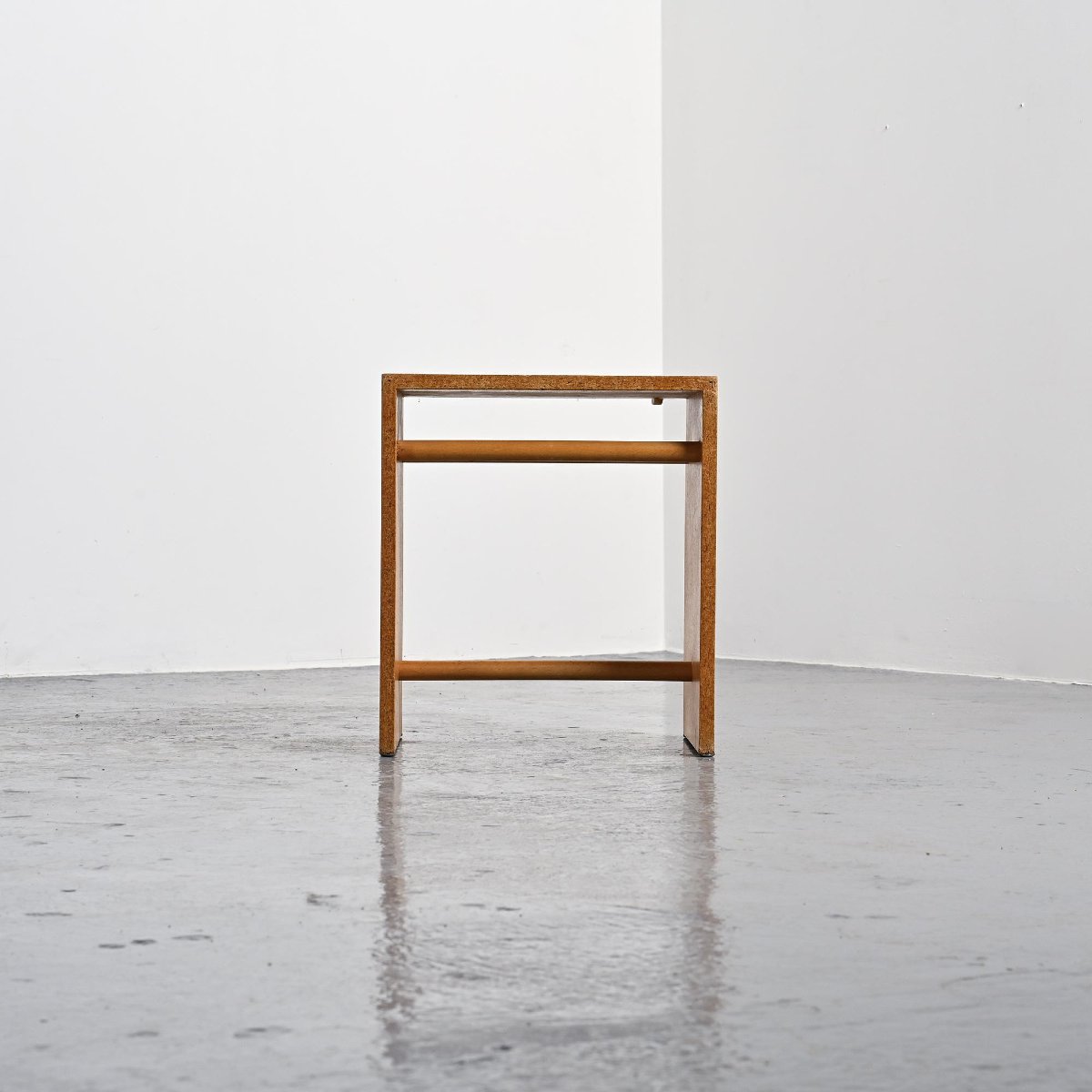 Chipboard Stool By Max Bill, Ulm, Circa 1962 -photo-3