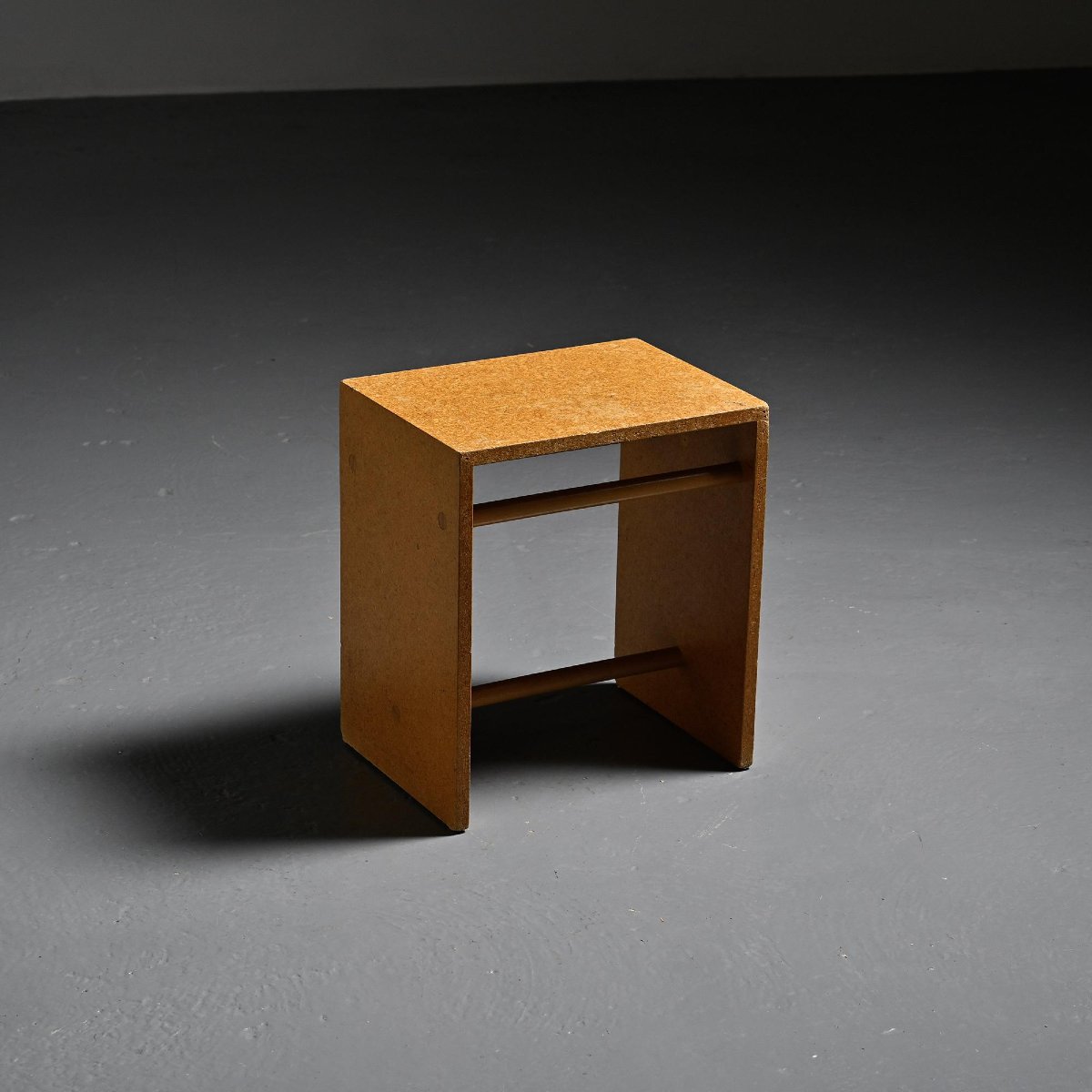Chipboard Stool By Max Bill, Ulm, Circa 1962 