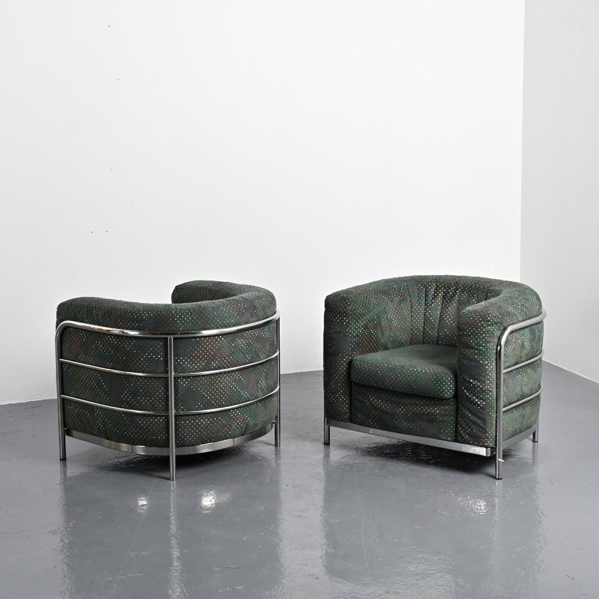 Pair Of Onda Armchairs By De Pas, d'Urbino & Lomazzi For Zanotta-photo-3