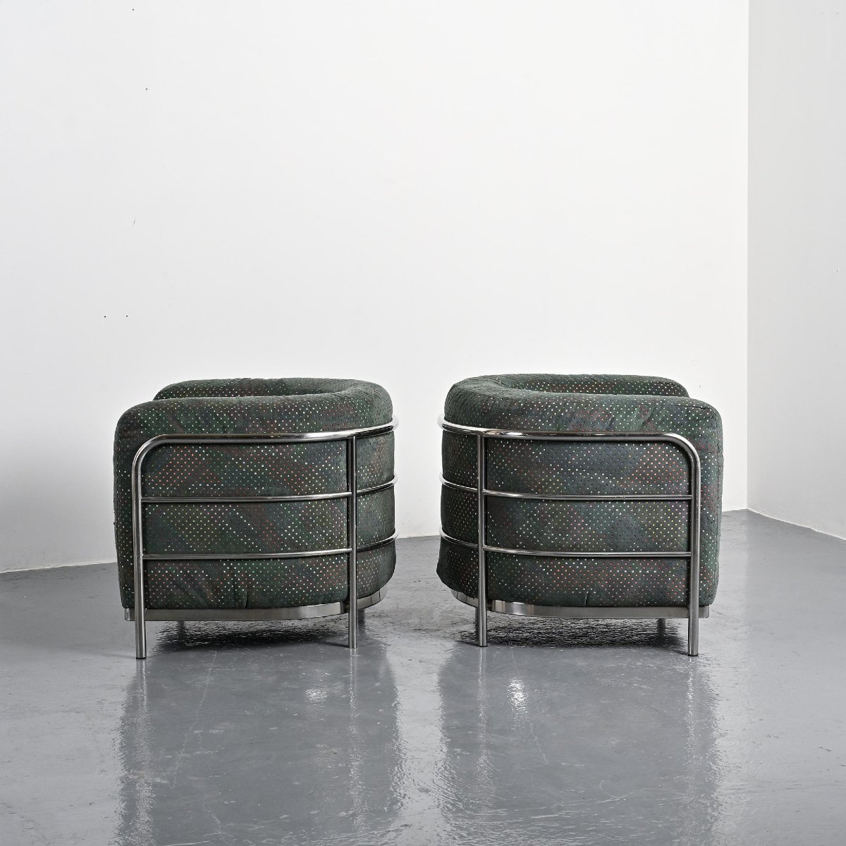 Pair Of Onda Armchairs By De Pas, d'Urbino & Lomazzi For Zanotta-photo-3
