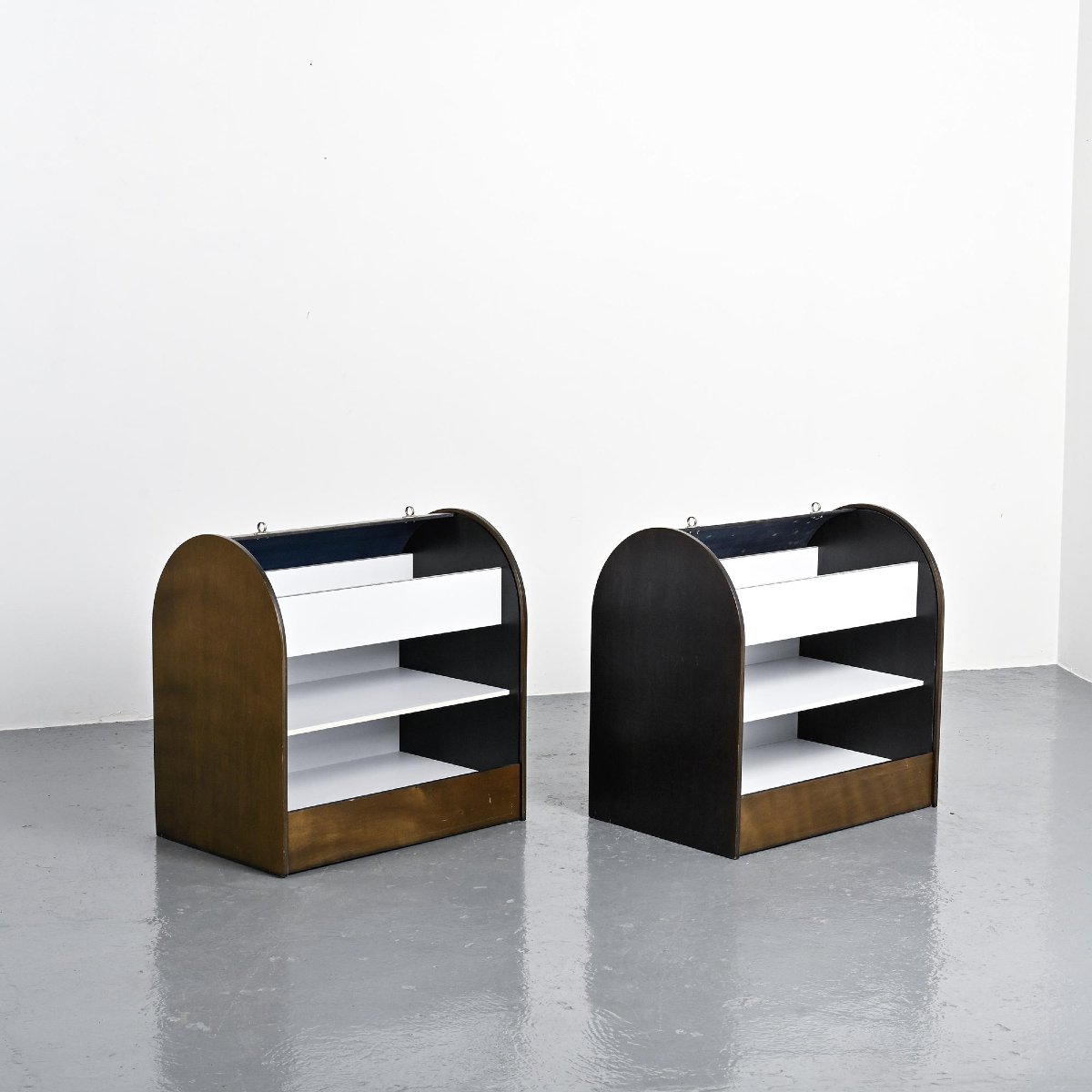 Pair Of Tambour Cabinets By Klaus Vogt For Thut Möbel, Circa 1970-photo-3
