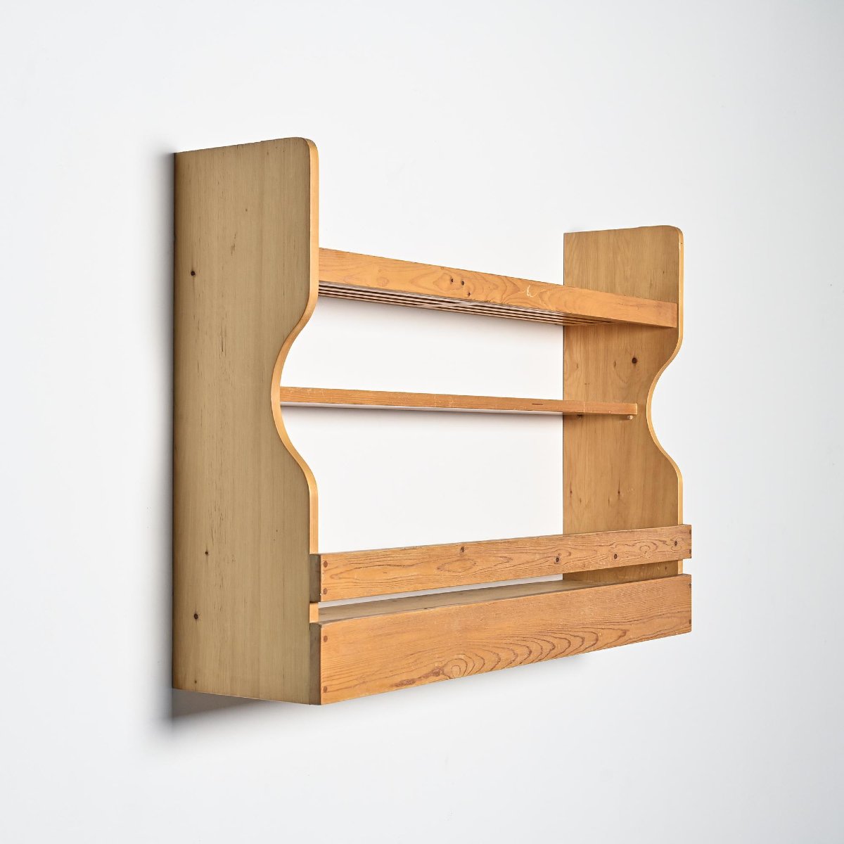 Pine Wall Shelf, Les Arcs 1800, Circa 1970 