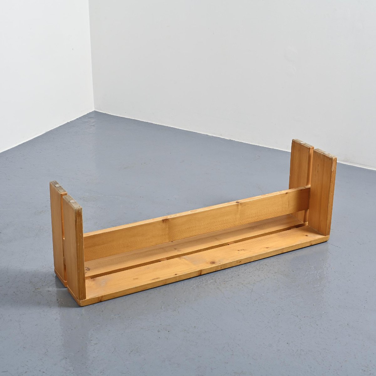  Solid Pine Bench from Les Arcs, France, circa 1973-photo-7