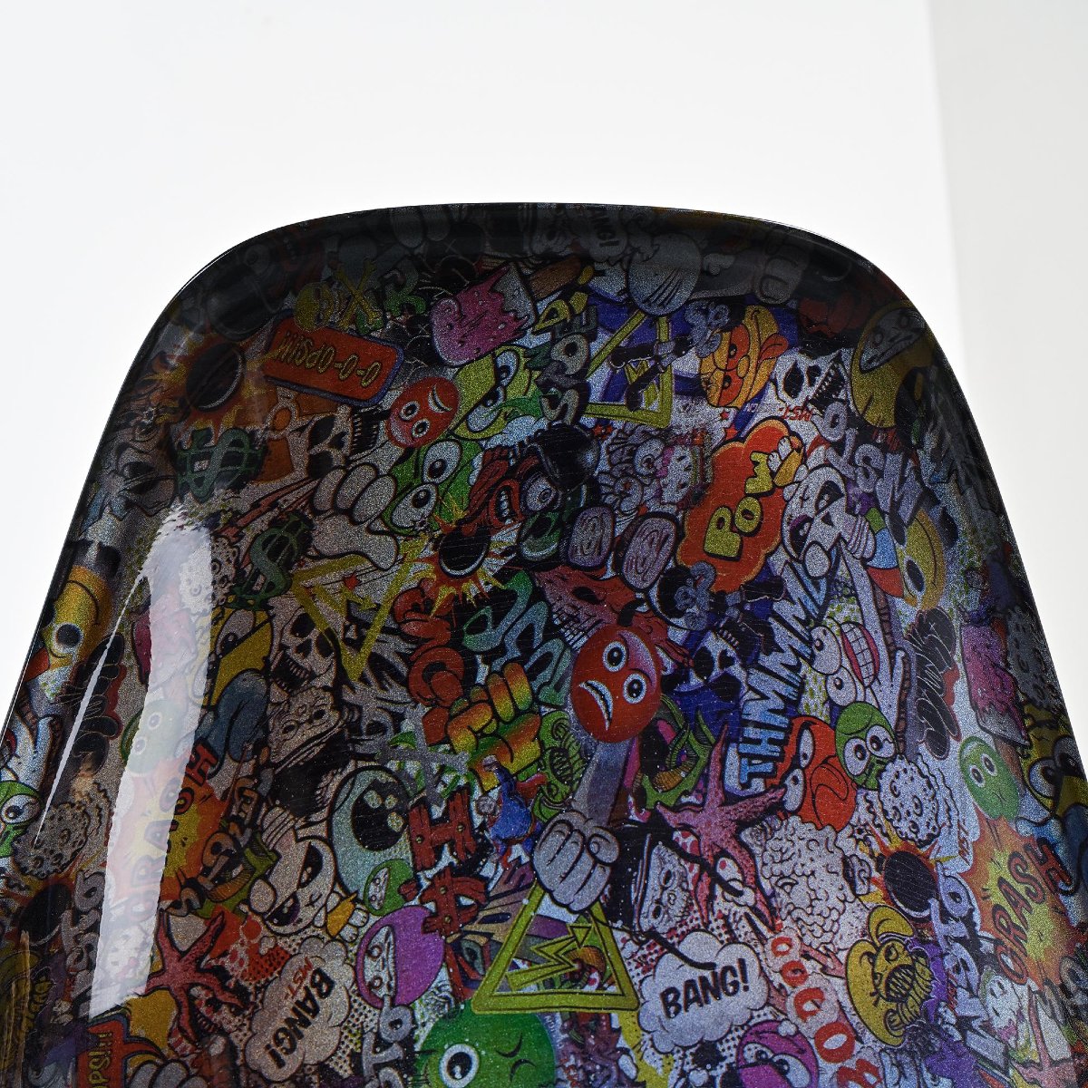 Chaise Eames customisée par un artiste, circa 2000-photo-2
