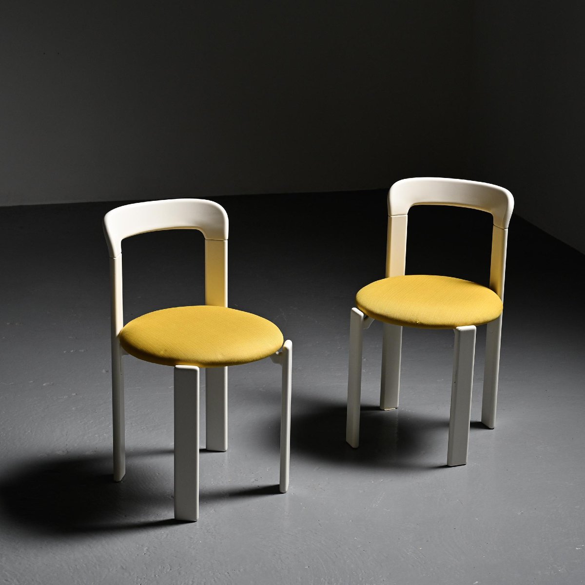  Set Of Two Chairs And A Stool By Bruno Rey, Dietiker, Circa 1975 -photo-2
