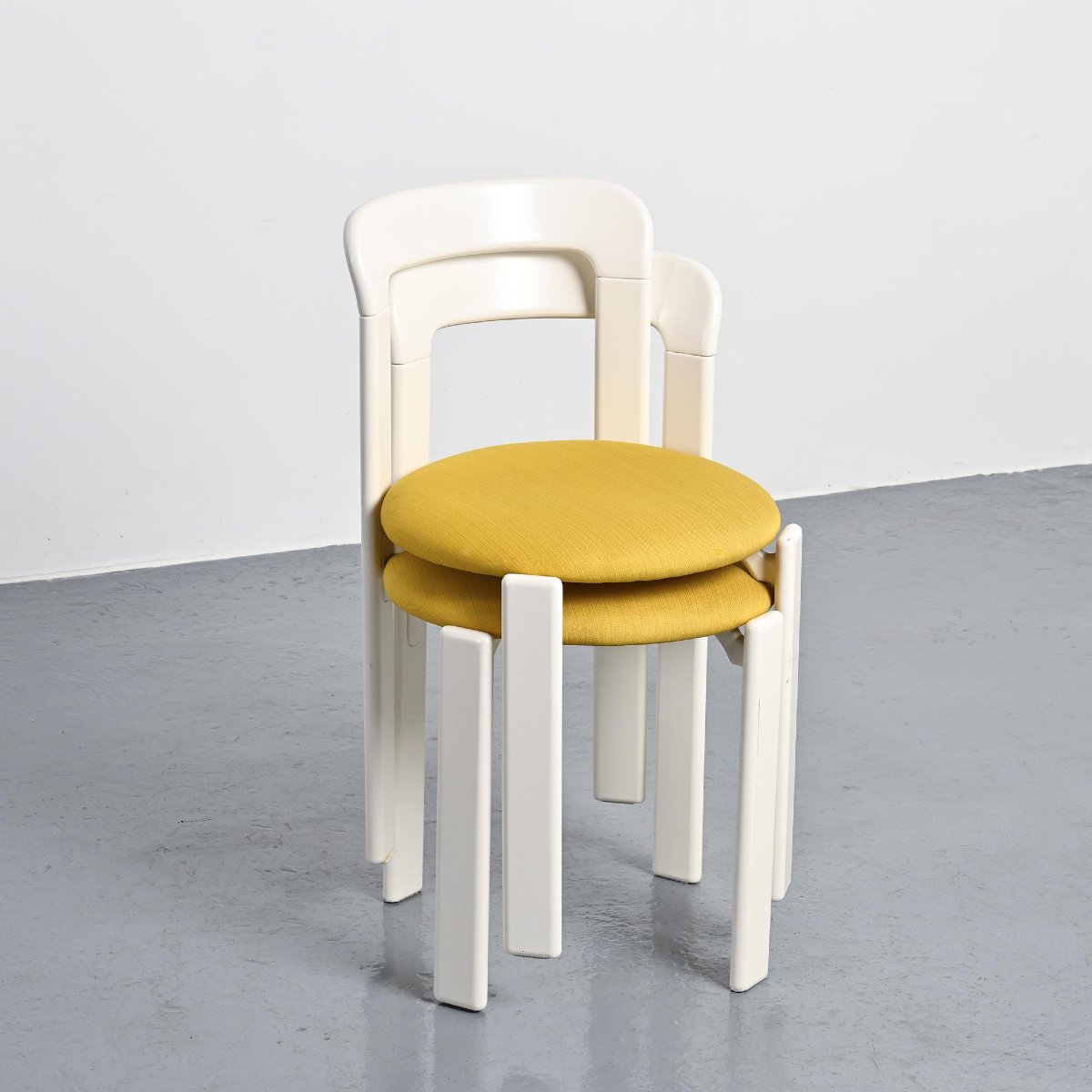  Set Of Two Chairs And A Stool By Bruno Rey, Dietiker, Circa 1975 -photo-7