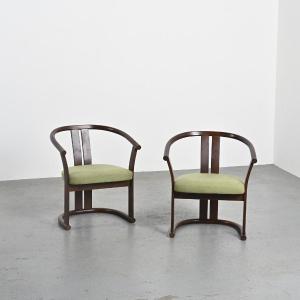 Pair Of Beech Armchairs By Isamu Kenmochi, Circa 1965 