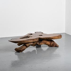 Table basse racine en séquoia, North America vers 1970 