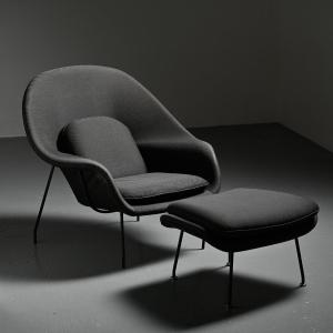 Womb Chair 2éme édition par Ero Saarinen, Knoll vers 1970