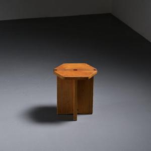 Tabouret par René Martin, Méribel Les Allues circa 1970