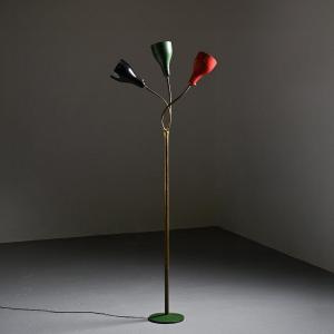 Adjustable Floor Lamp By Giuseppe Ostuni, O'luce, Circa 1950