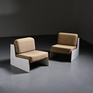 Pair Of Armchairs By Pierre Guariche, Negroni, Circa 1970