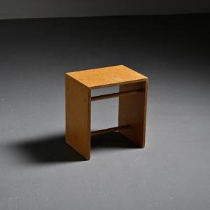 Chipboard Stool By Max Bill, Ulm, Circa 1962