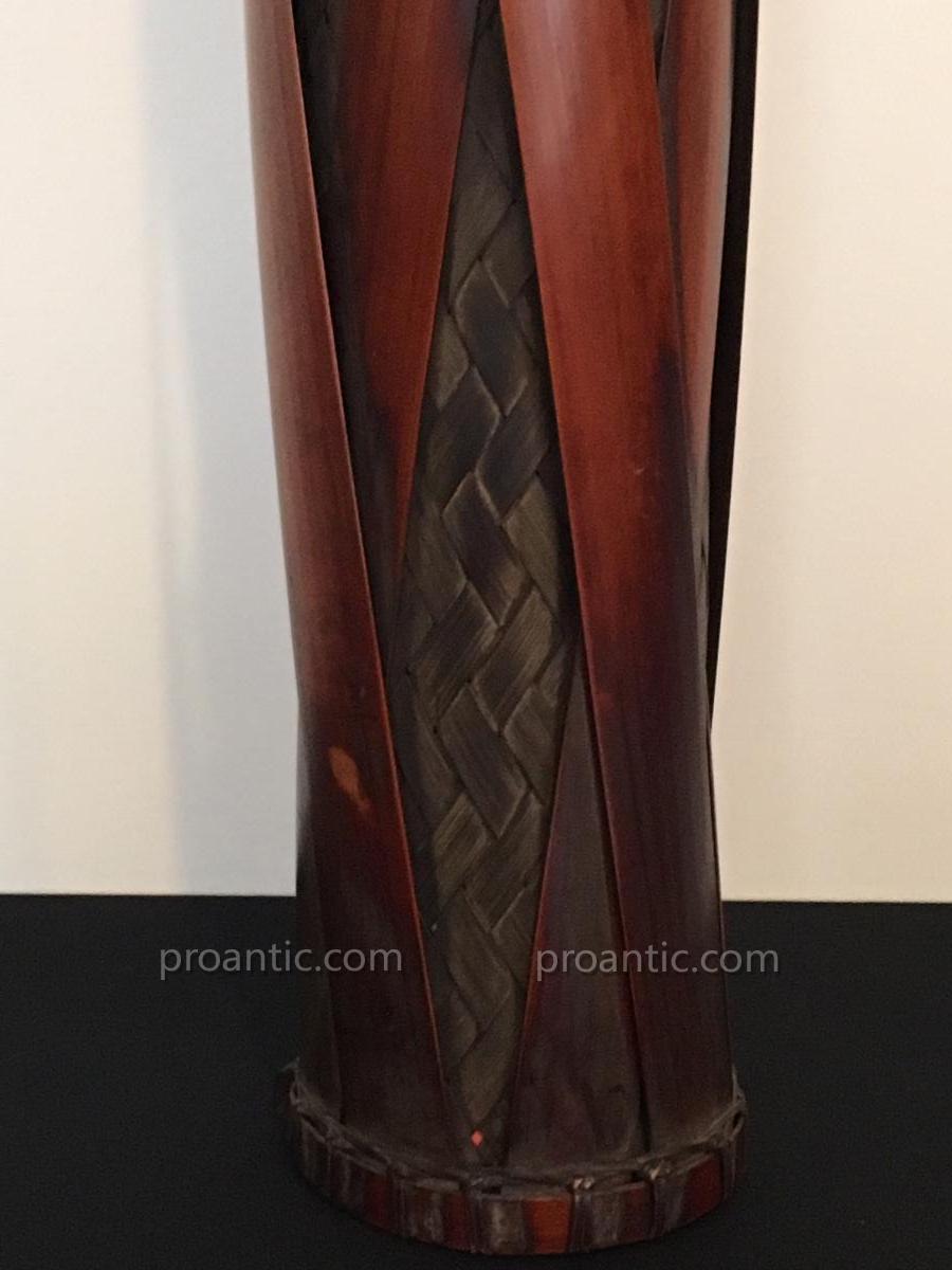 Mingei Spirit - Important Bamboo Vase - Japanese Art-photo-3