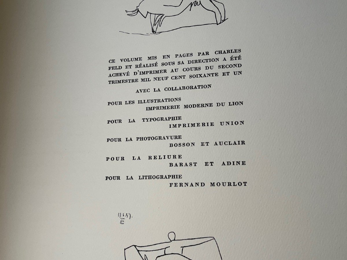 Picasso: Illustrated Book, "toros Y Toreros", Original Edition, 1961-photo-5