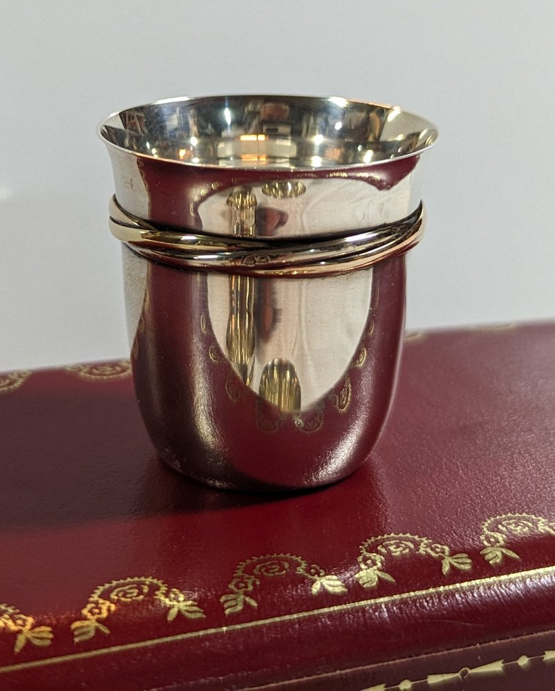 Coffret 4 Gobelets En Argent Massif Les Must De Cartier-photo-3