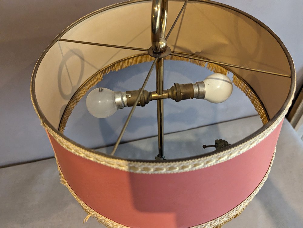 Lampe De Bureau  Sujet En Régule Patiné jeune soldat Empire"le Tambour"-photo-2