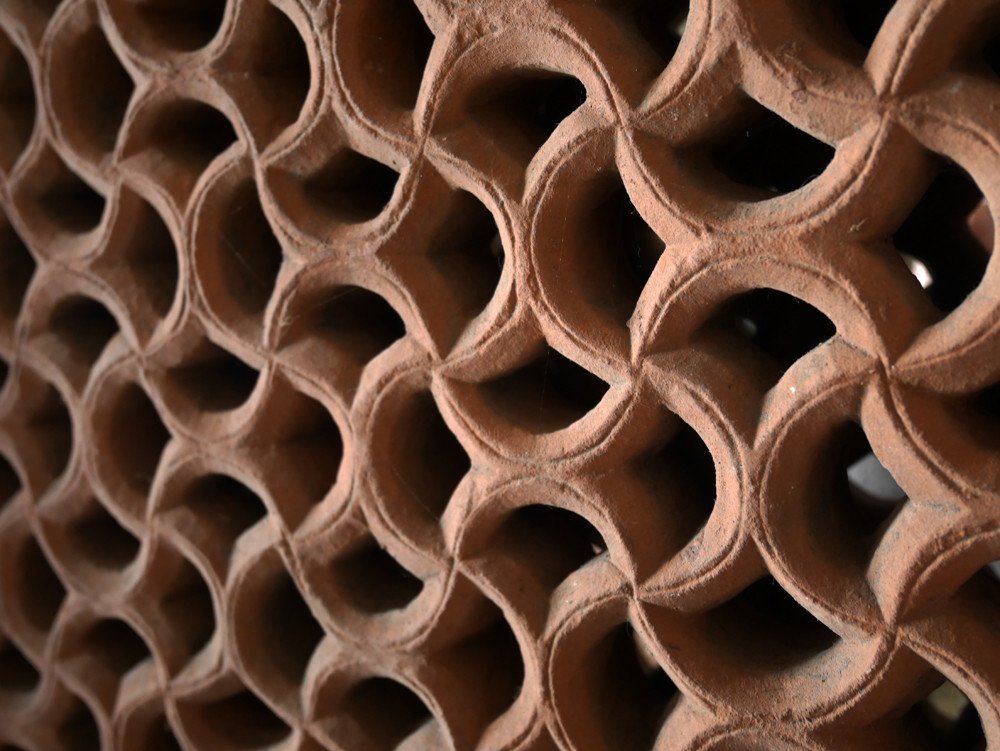 Moucharabieih In Terracotta (india- Rajasthan) N°2-photo-3