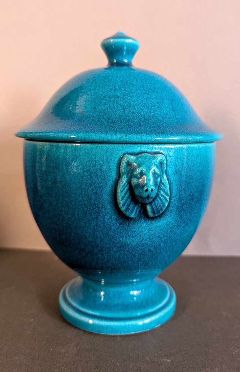 Pol Chambost - Covered Pot With Mascarons