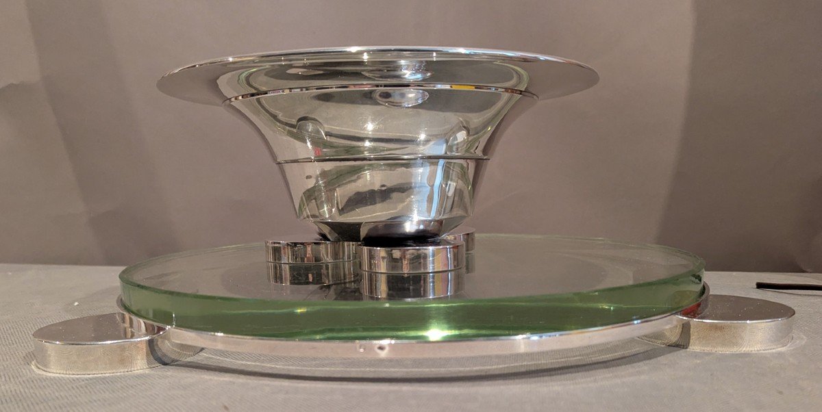 Art Deco Solid Silver Table Centrepiece -photo-2