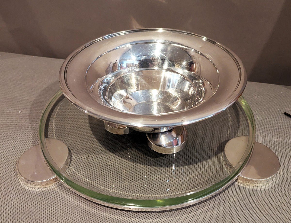 Art Deco Solid Silver Table Centrepiece -photo-3