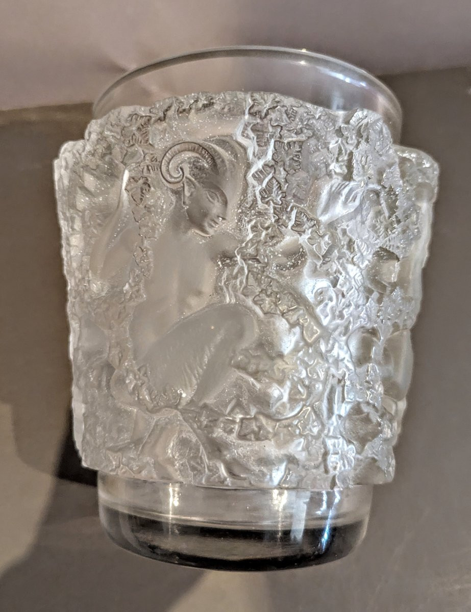 Vase "bacchus" 1938 René Lalique -photo-2