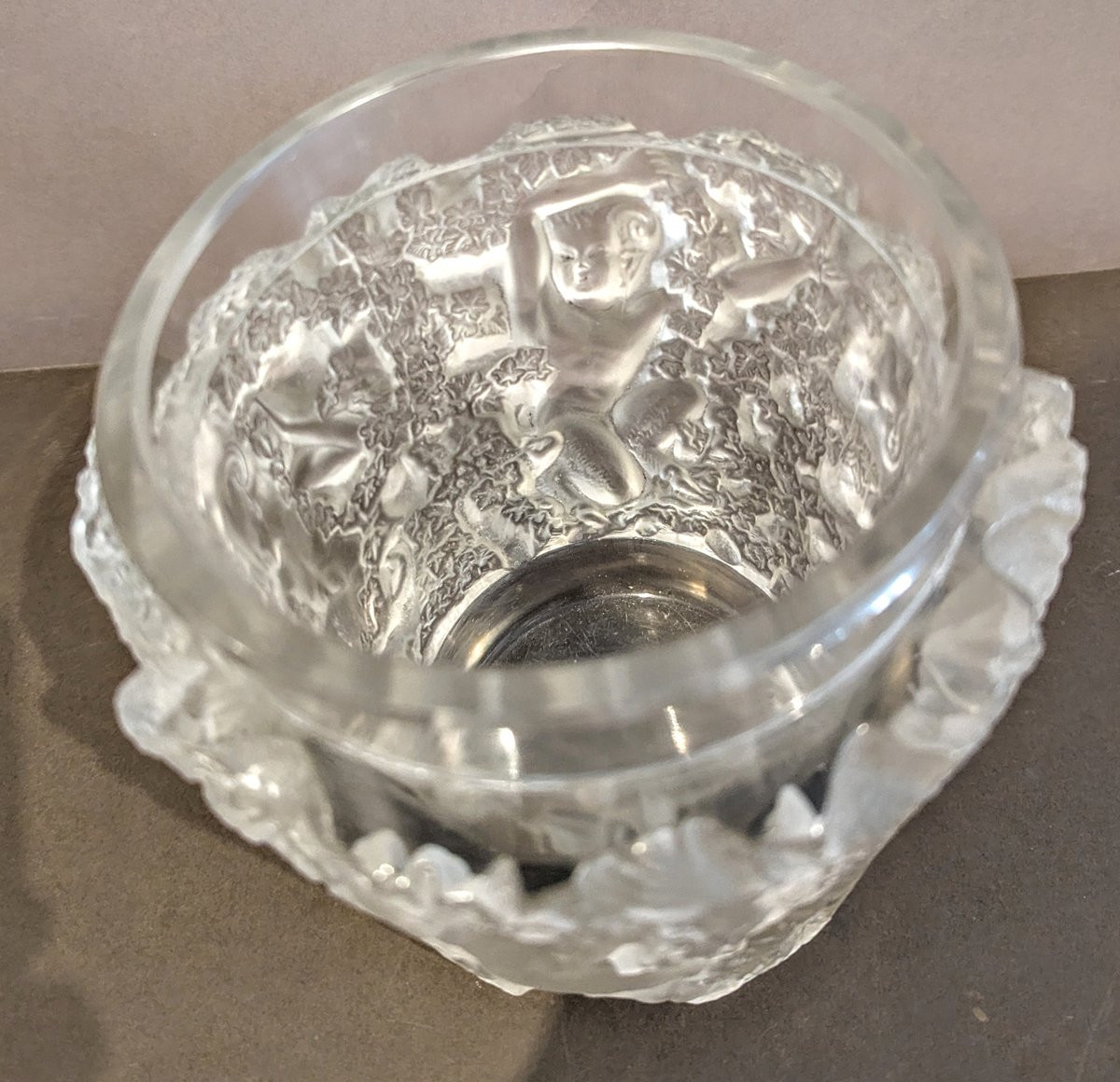 Vase "bacchus" 1938 René Lalique -photo-3