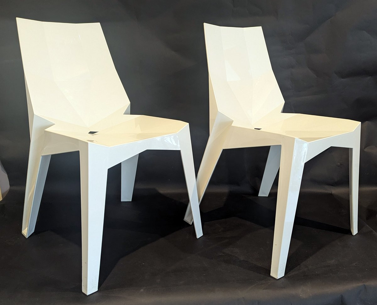 4 chaises Poly Bonaldo années 2000-photo-2
