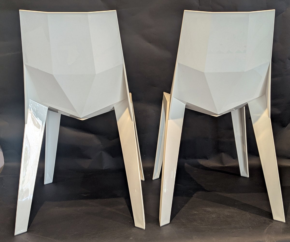 4 chaises Poly Bonaldo années 2000-photo-3