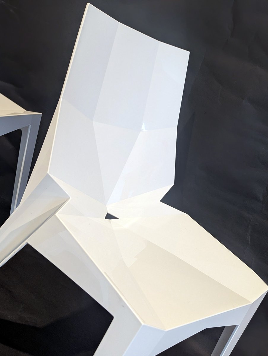 4 chaises Poly Bonaldo années 2000-photo-4