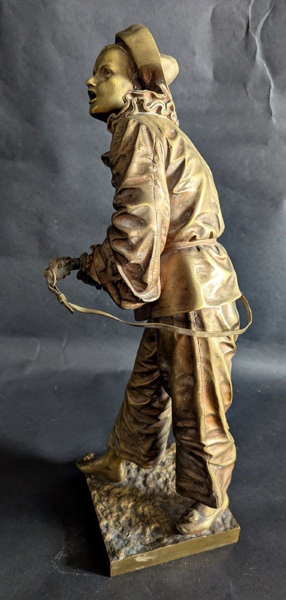 Bronze "Au clair de la lune" E. Bouret-photo-2