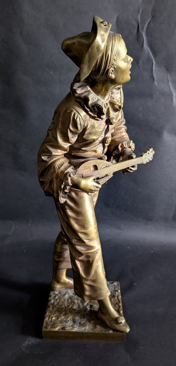 Bronze "Au clair de la lune" E. Bouret-photo-4