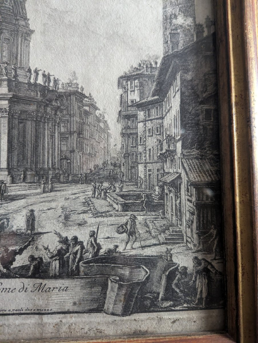 Piranese. "Veduta delle due Chiese, l'una detta della Madonna di Loreta..." 1762-photo-3