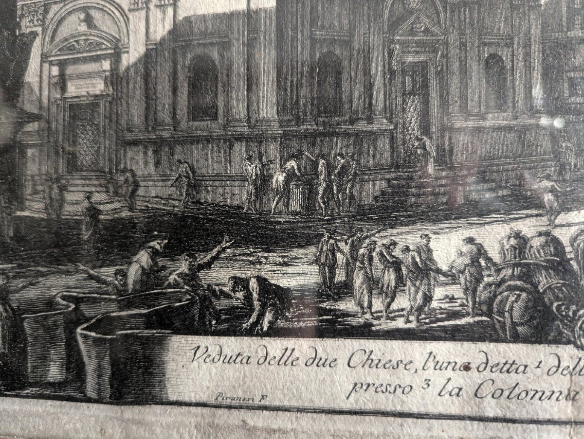 Piranese. "Veduta delle due Chiese, l'una detta della Madonna di Loreta..." 1762-photo-4