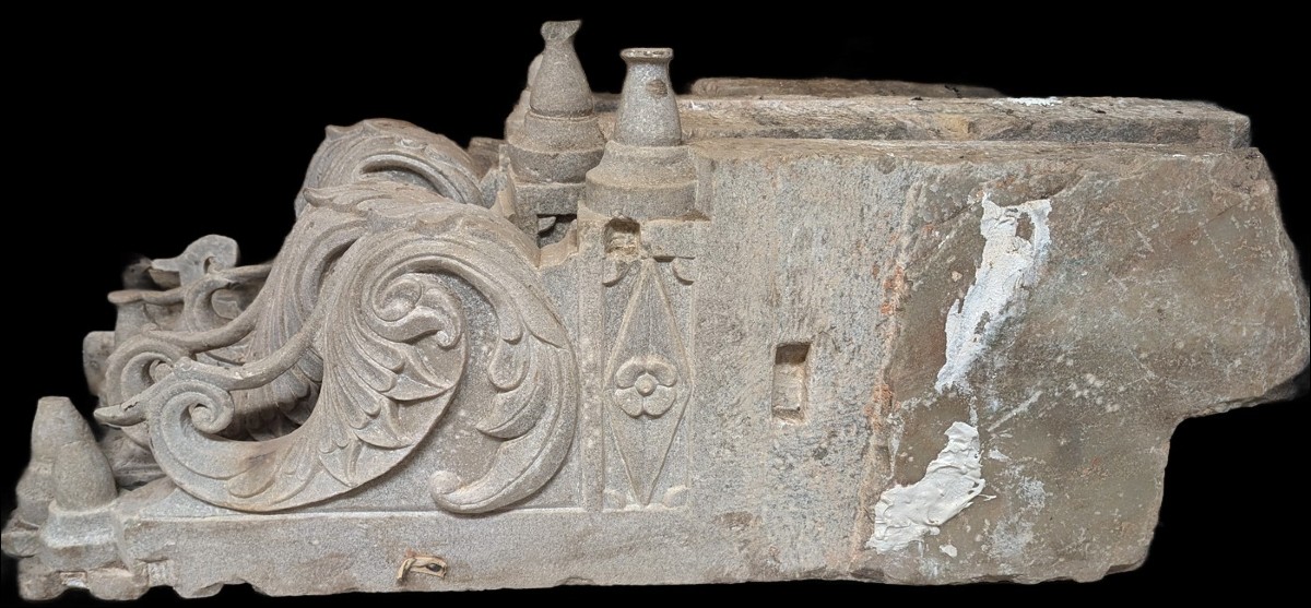 4 19th Century Sculpted Marble Consoles